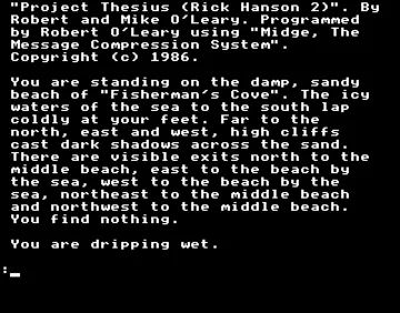 Project Thesius - Rick Hanson Part 2 (1986)(Robico)[THESIUS] screen shot game playing